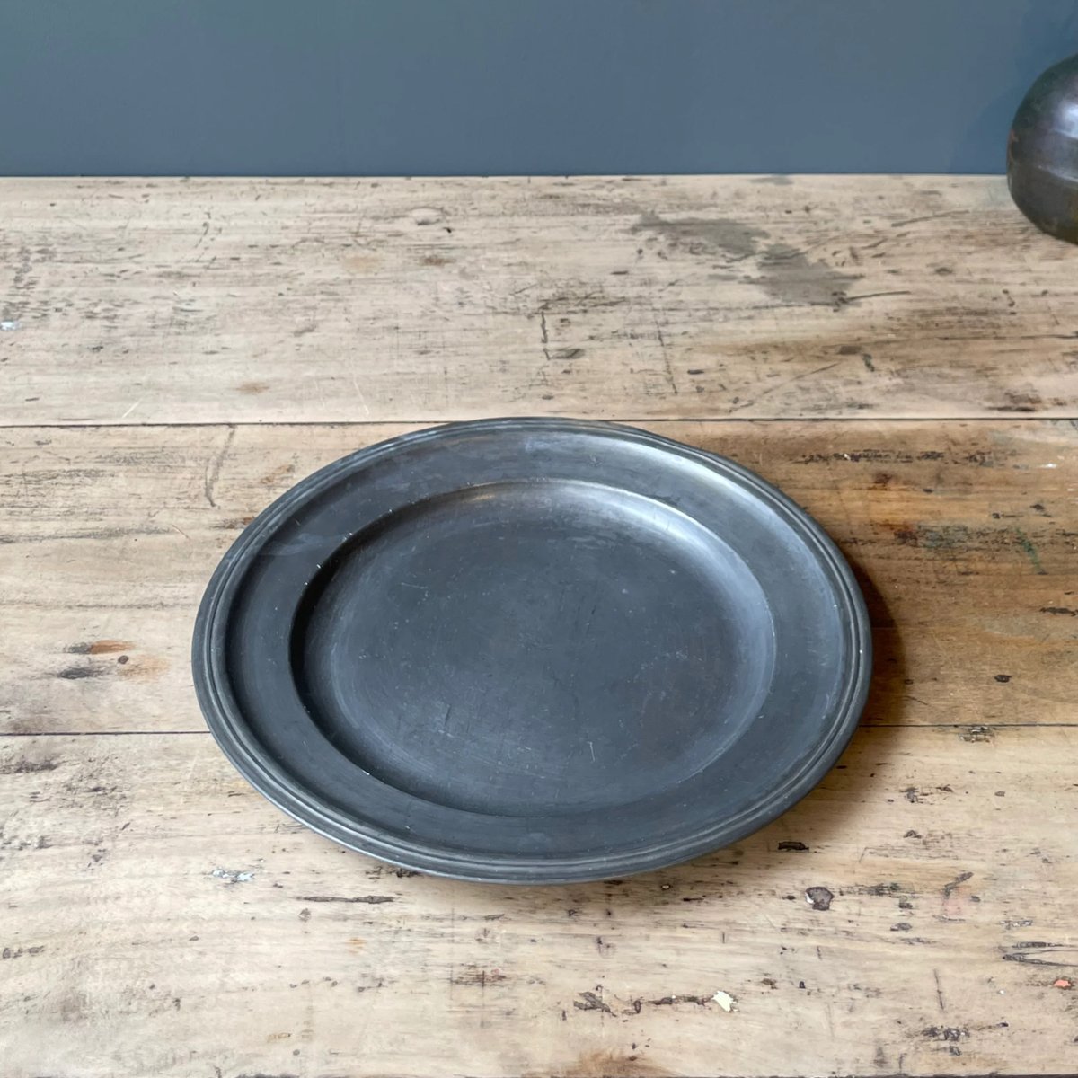 フランス アンティーク ピューター プレート スプーン 専用箱セット アンティーク エッグスタンド | フランス 専用箱付き シルバー