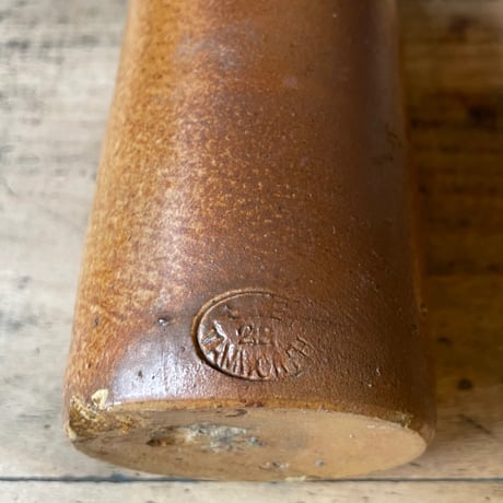 ブラウン陶器ボトル　イギリスアンティーク　④