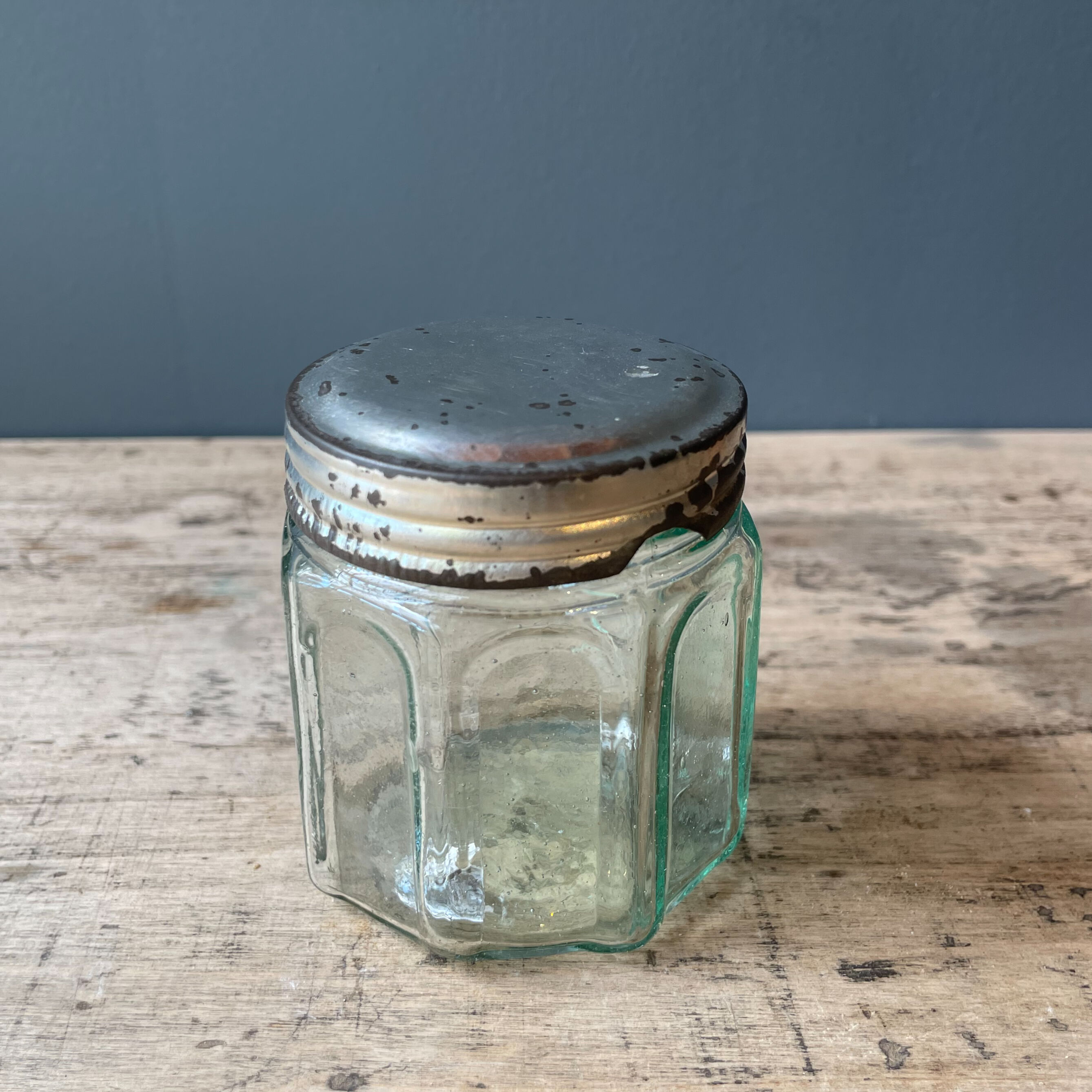 蓋付きガラス瓶 フランスアンティーク | OGISHIMA COFFEE Antiques