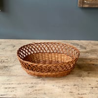 籐バスケット　籐かご　アメリカビンテージ　⑤