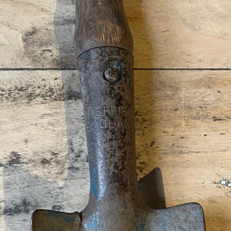 緑青のある 古い 銅 スコップ シャベル 古道具 アンティーク オブジェ スコップ シャベル 英国ブランド Spear＆Jackson トラディショナル