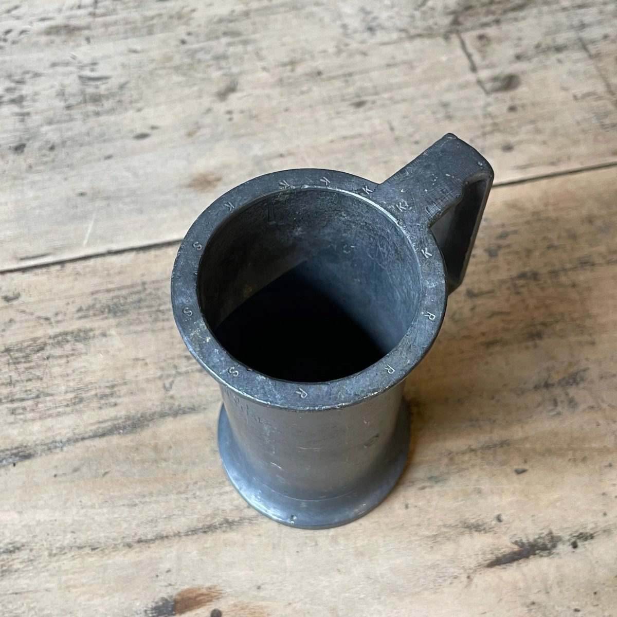 ピューター製の計量器 5点セット フランス アンティーク ピューター製の計量器 5点セット フランス アンティーク