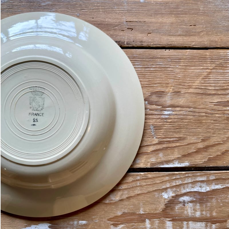 DIGOIN Sarreguemines スープ皿 22.5cm フランスアンティーク | O