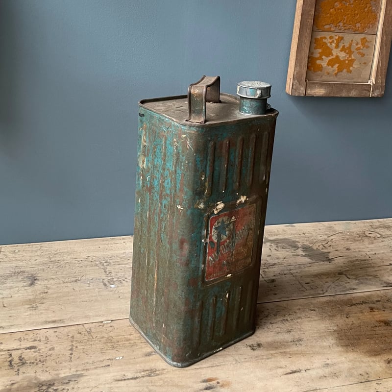 ビンテージオイル缶　携行缶 オイル携行缶 フランスアンティーク ③ | OGISHIMA COFFEE Antiques