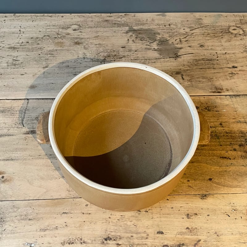 ブラウン陶器鍋 17.5㎝ フランスアンティーク | OGISHIMA COFFEE Anti