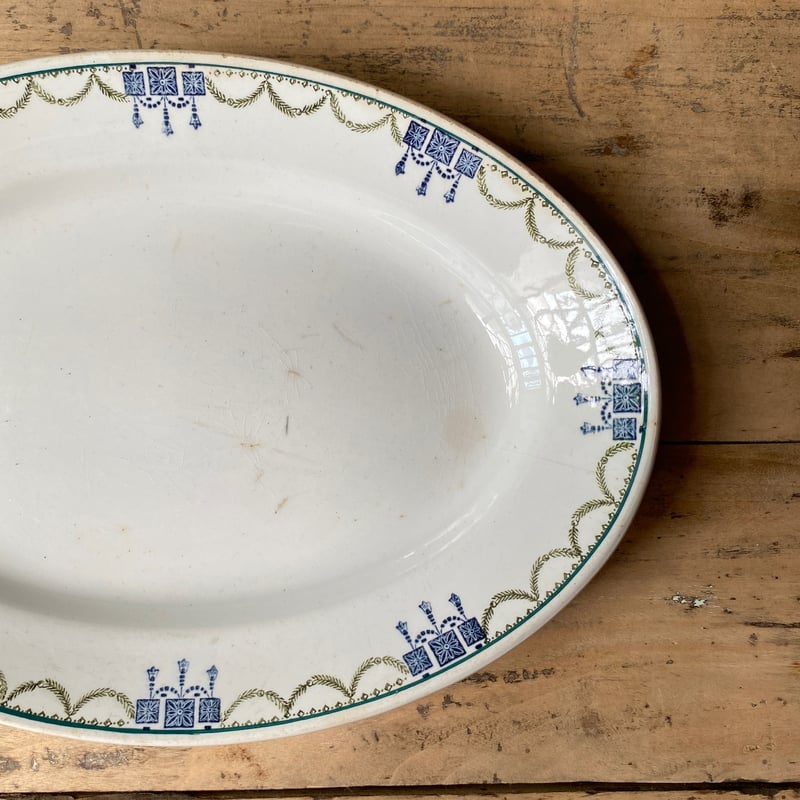 オーバルプレートSaint Amand et Hamage フランスアンティーク オーバルプレートSaint Amand et Hamage フランスアンティーク