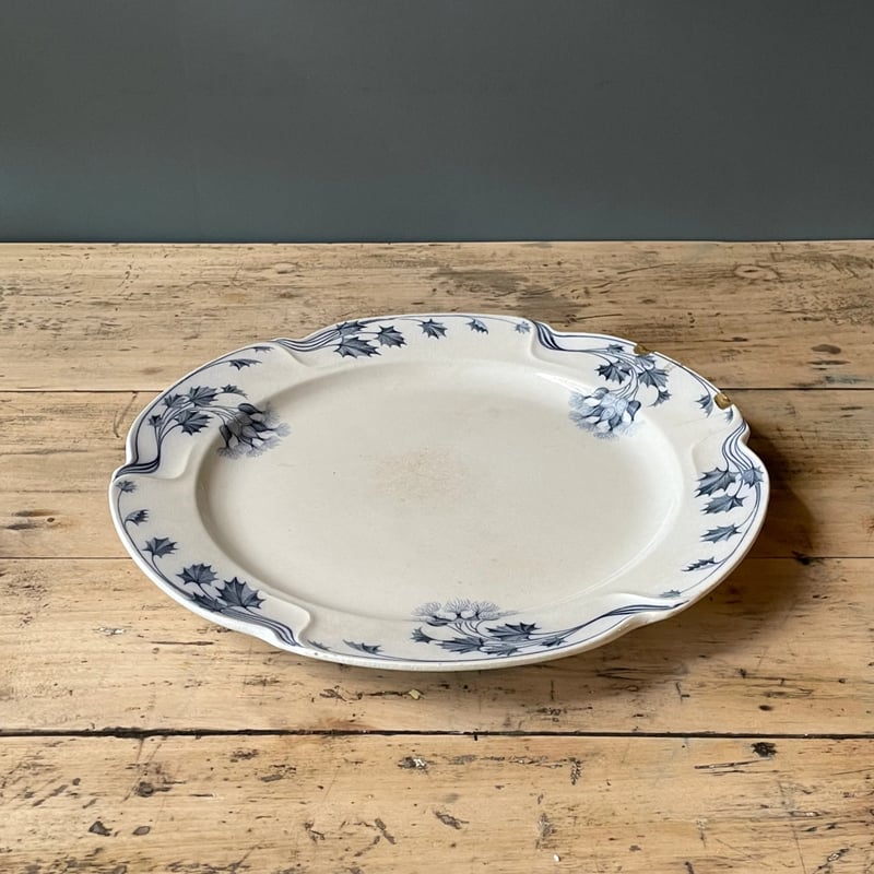 Villeroy & Boch 金継ぎ 花柄花リムプレート 32.5㎝ フランス