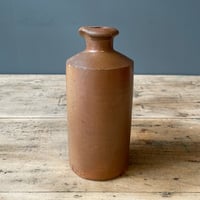ブラウン陶器ボトル　イギリスアンティーク　③