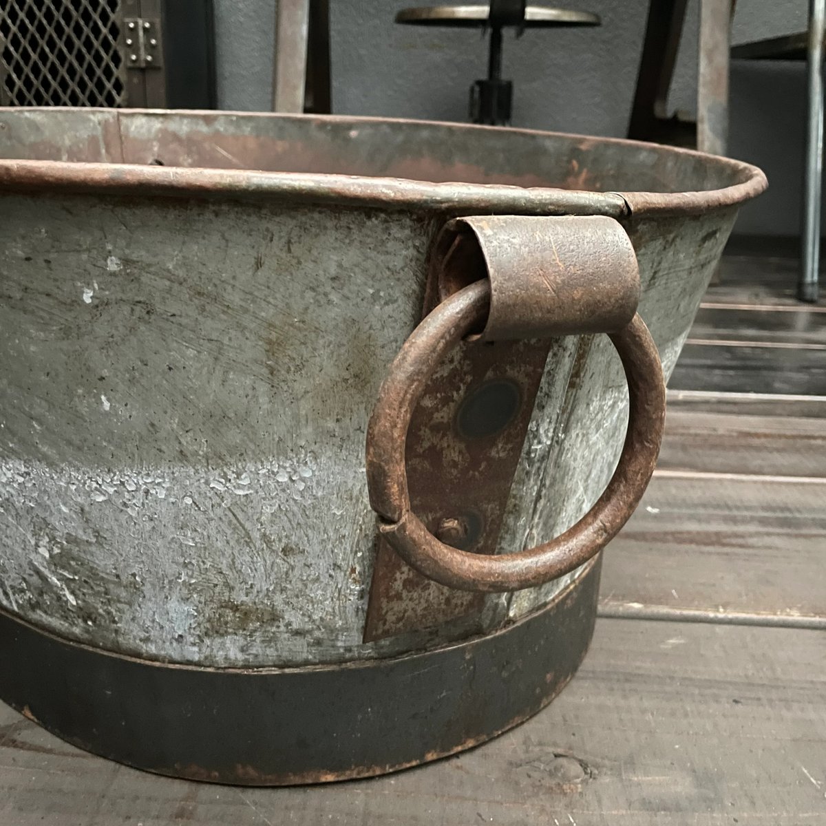 大型 アイアン製たらい フランスアンティーク ① | OGISHIMA COFFEE