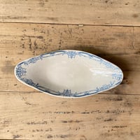 Sarreguemines　ひし形プレート　ラヴィエ　24cm　フランスアンティーク