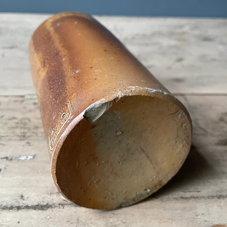 ブラウン陶器ボトル　イギリスアンティーク　⑤