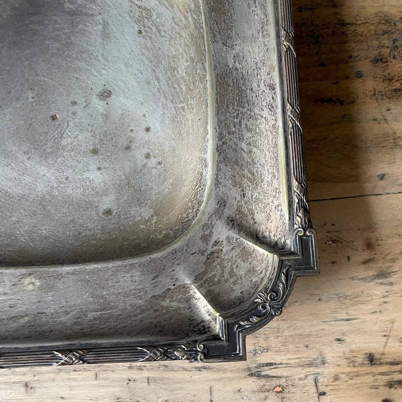 金属製 トレイ 23.5cm フランスアンティーク | OGISHIMA COFFEE