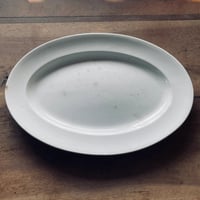 フランスアンティーク　GIENジアン窯　オーバルプレート　39cm ⑬