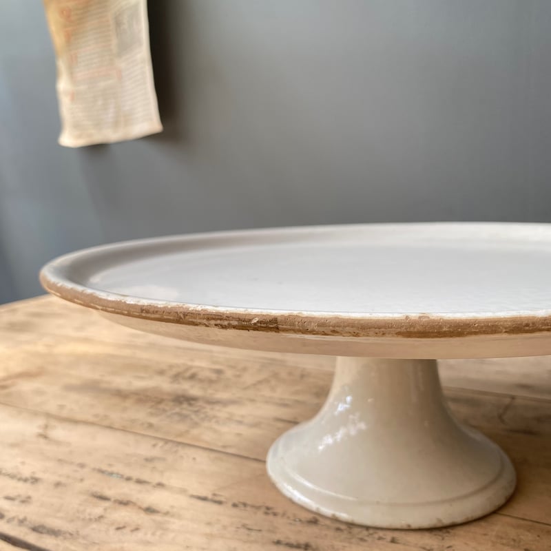 吹きガラス製コンポティエ コンポート皿 フランスアンティーク ケーキ