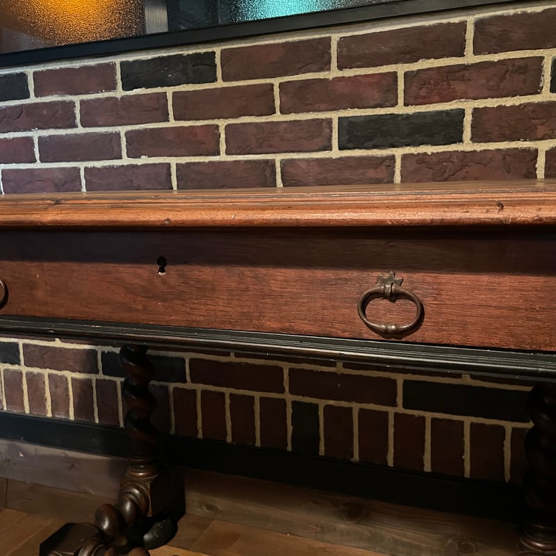 アンティーク　ヴィンテージ　木製ツイスト脚テーブル TA-140B-4.jpg?v=1678090684