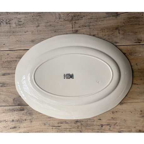 Digoin Sarreguemines　オーバルプレート　34.5㎝　フランスアンティーク　②