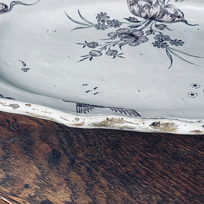 Luneville リュネヴィル オーバルプレート 30.5㎝ フランス