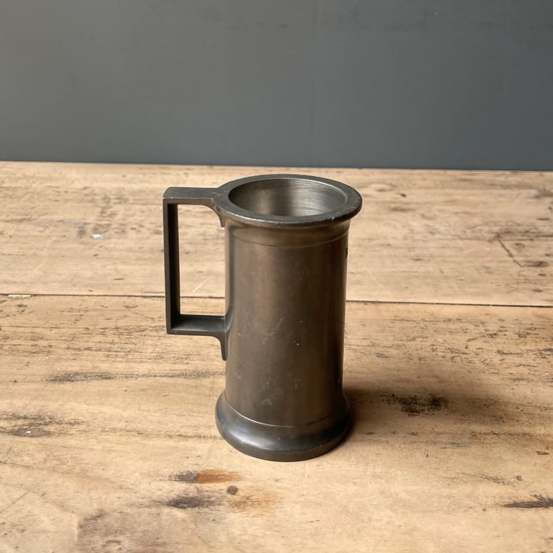 フランス製　エタン(錫、ピューター) の入れ物 Amazon.co.jp: 1800年末-1900年初期フランス錫製ピューター計量