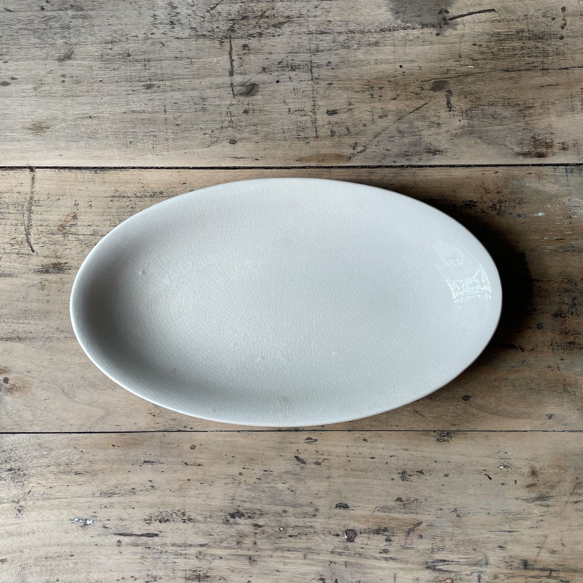 フランス　アンティーク　オーバル皿 オーバルプレート 25.5cm フランスアンティーク ⑦ | OGISHIMA COFFE
