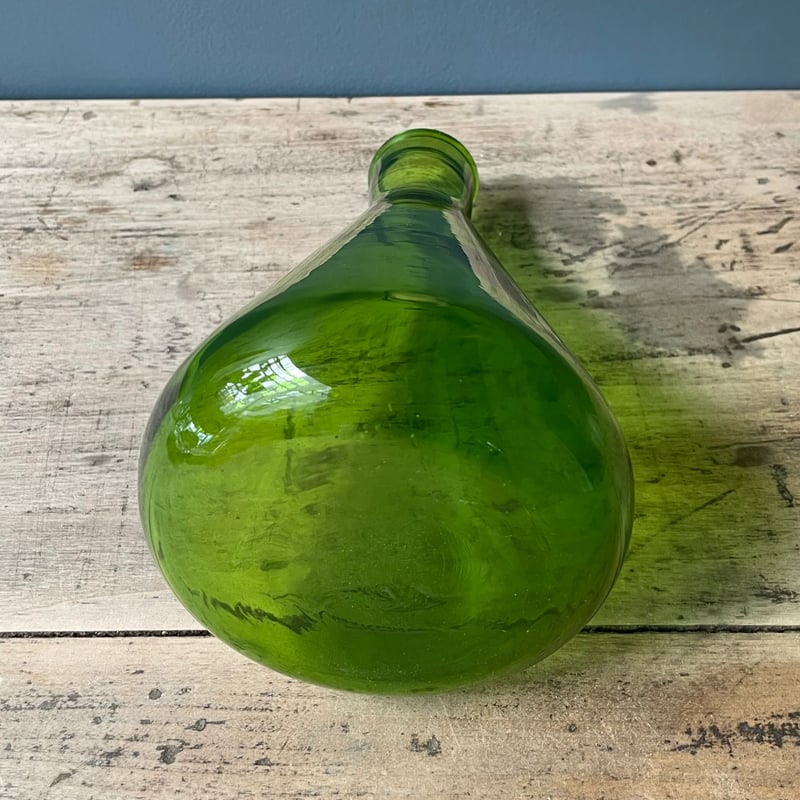 緑色 陶器製 フラスコ グリーンフラスコ フランスアンティーク | OGISHIMA COFFEE Antiques