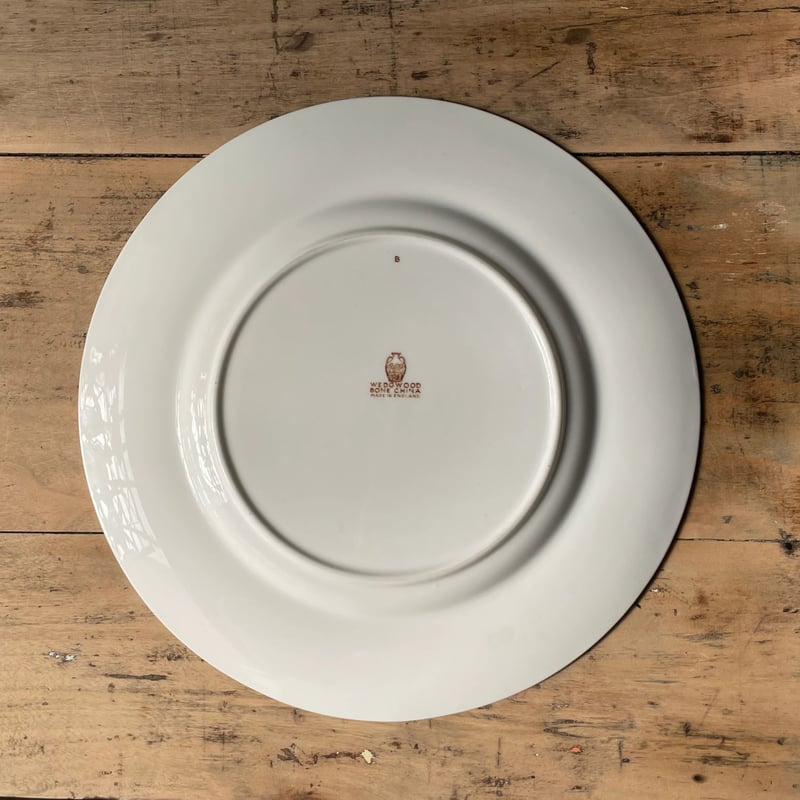 WEDGWOOD BONE CHINA プレート 27.5㎝ イギリスビンテージ ⑥ | OG