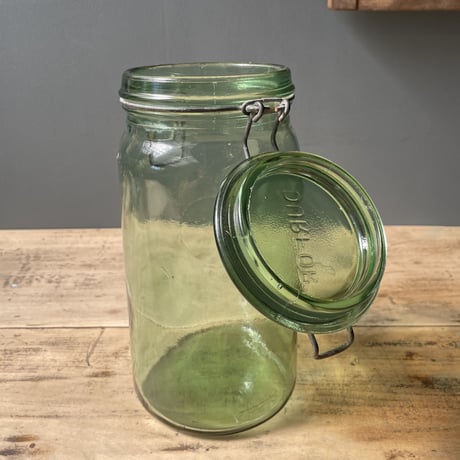 DURFOR　蓋付きガラス保存瓶　2L　フランスアンティーク
