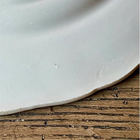 Sarreguemines　金継ぎ　金縁花リムプレート　25cm　フランスアンティーク　①