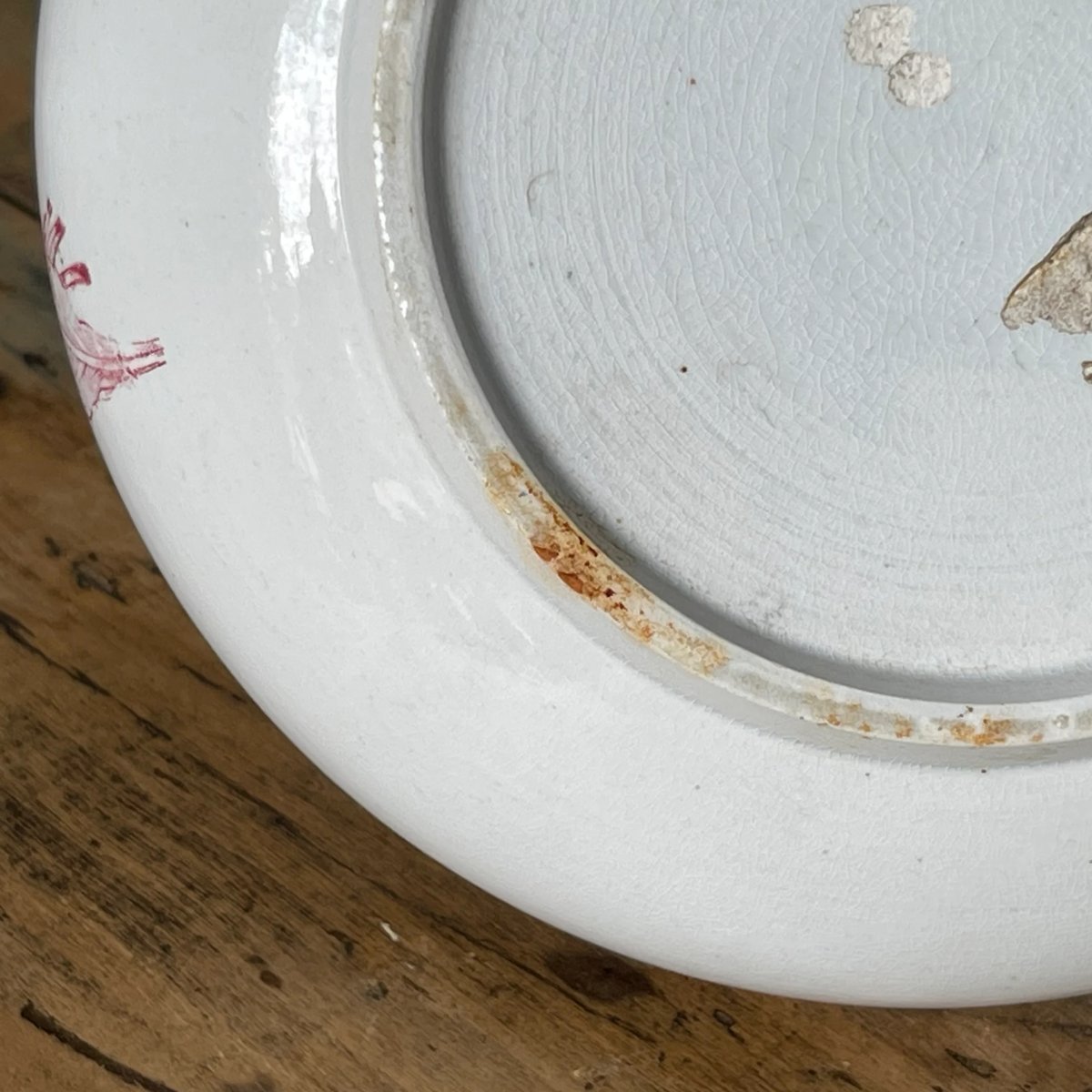 陶器ピシェ 花柄赤 フランスアンティーク ③ | OGISHIMA COFFEE Antiques