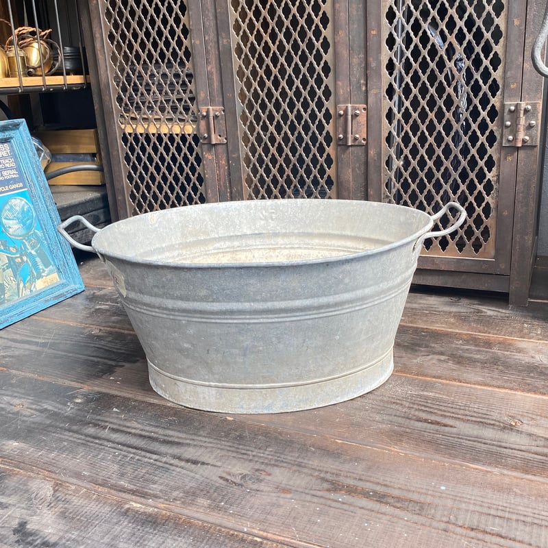 フランスアンティーク アルミ穴あきたらい フランスアンティーク アルミ穴あきたらい