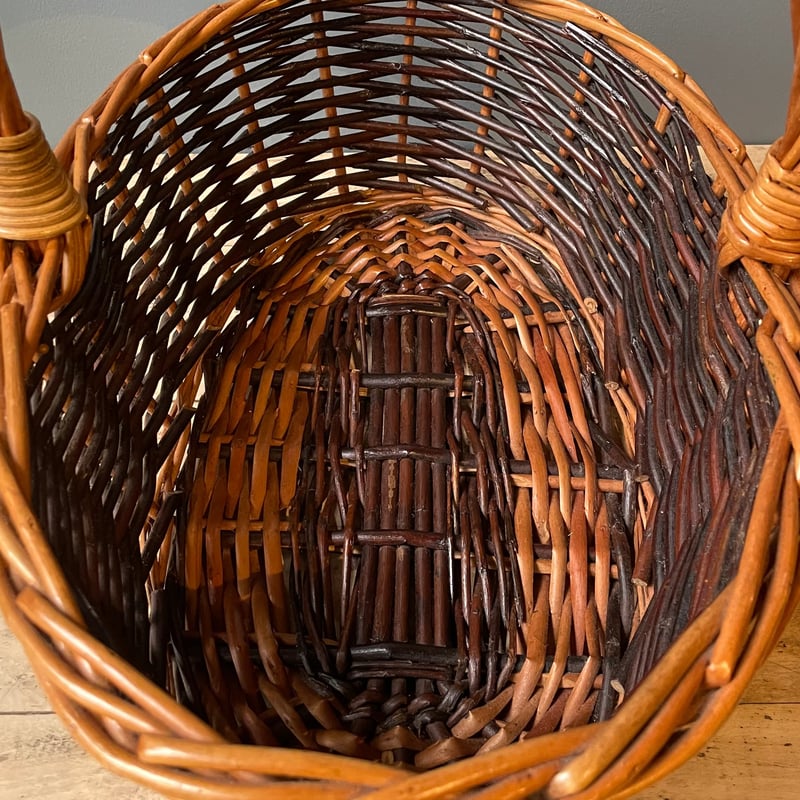 籐バスケット 籐かご イギリスビンテージ ① | OGISHIMA COFFEE Antiques