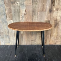 木製テーブル　オーバル天板　フランスアンティーク