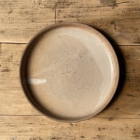 ブラウンプレート　22㎝　フランスアンティーク