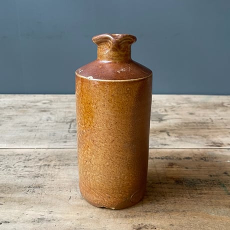 ブラウン陶器ボトル　イギリスアンティーク　④