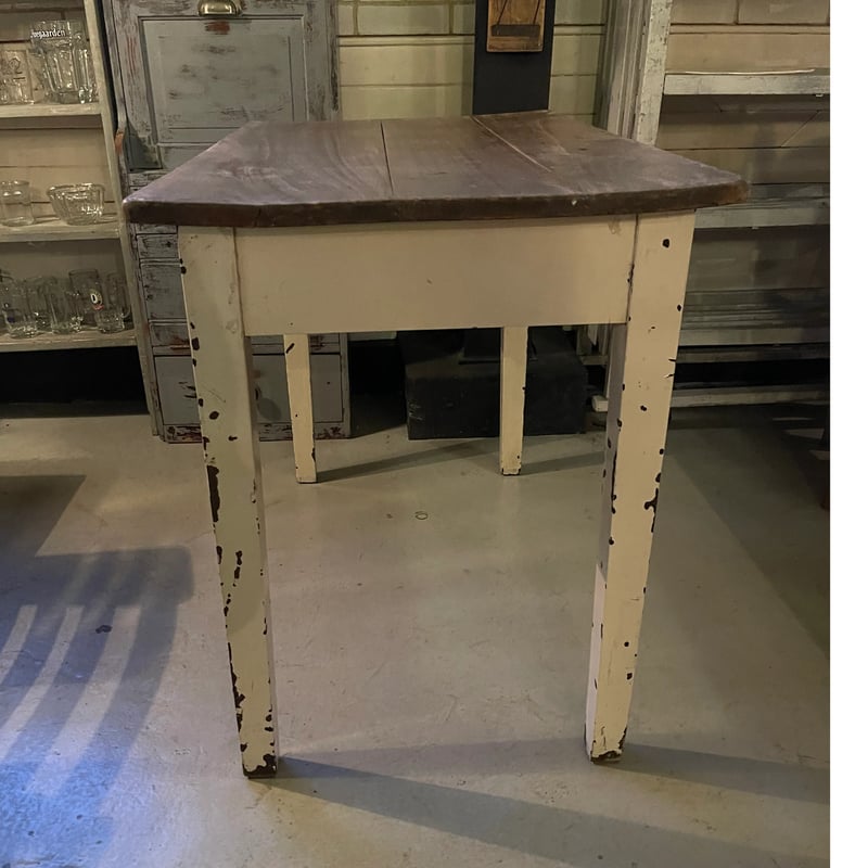 引き出し付き木製テーブル デスク イギリスアンティーク | OGISHIMA