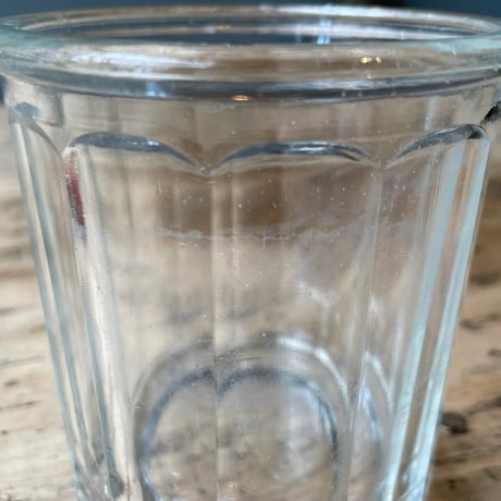 ガラス製ジャム瓶　フランスアンティーク　Mサイズ