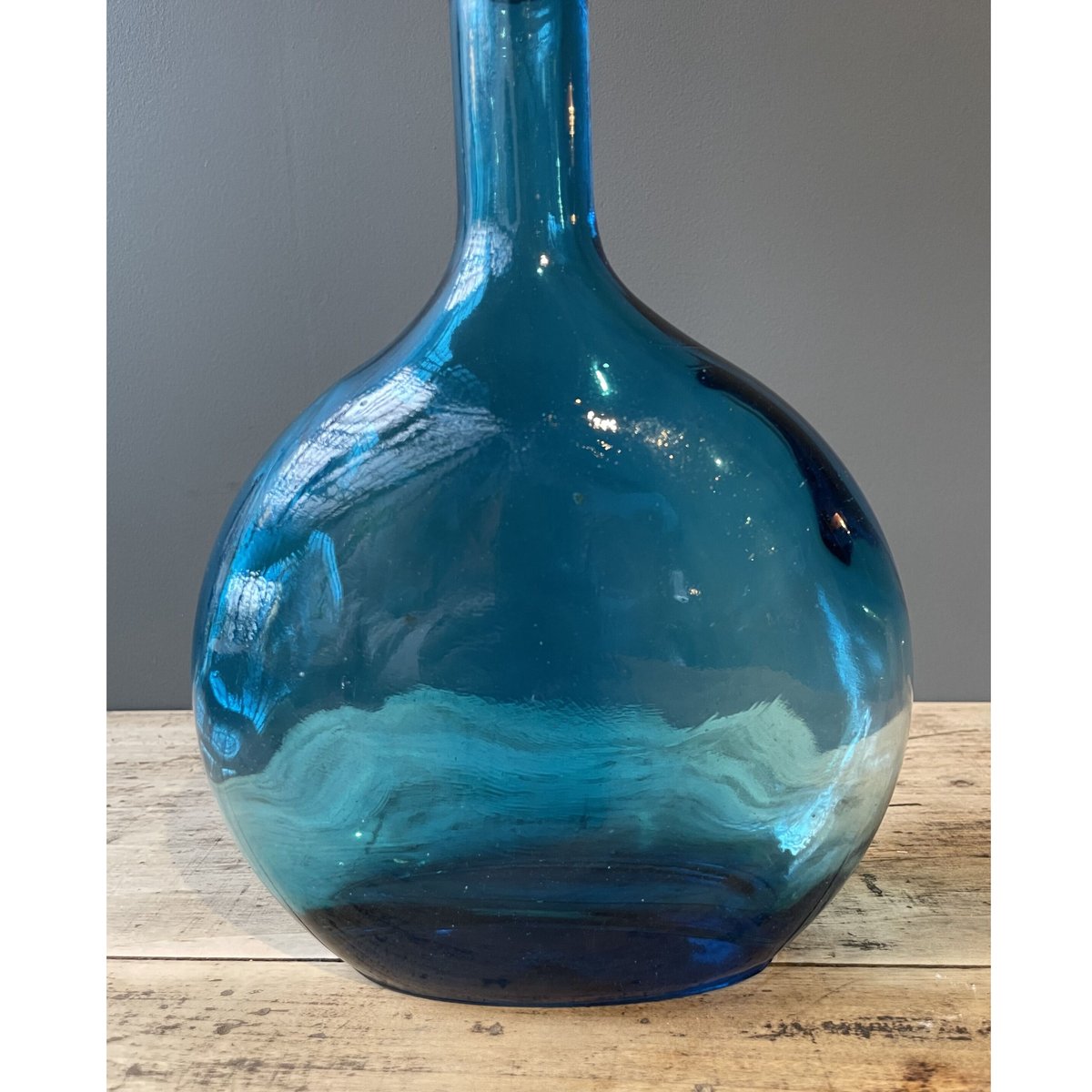 ブルーのガラス瓶 フランスアンティーク | OGISHIMA COFFEE Antiques