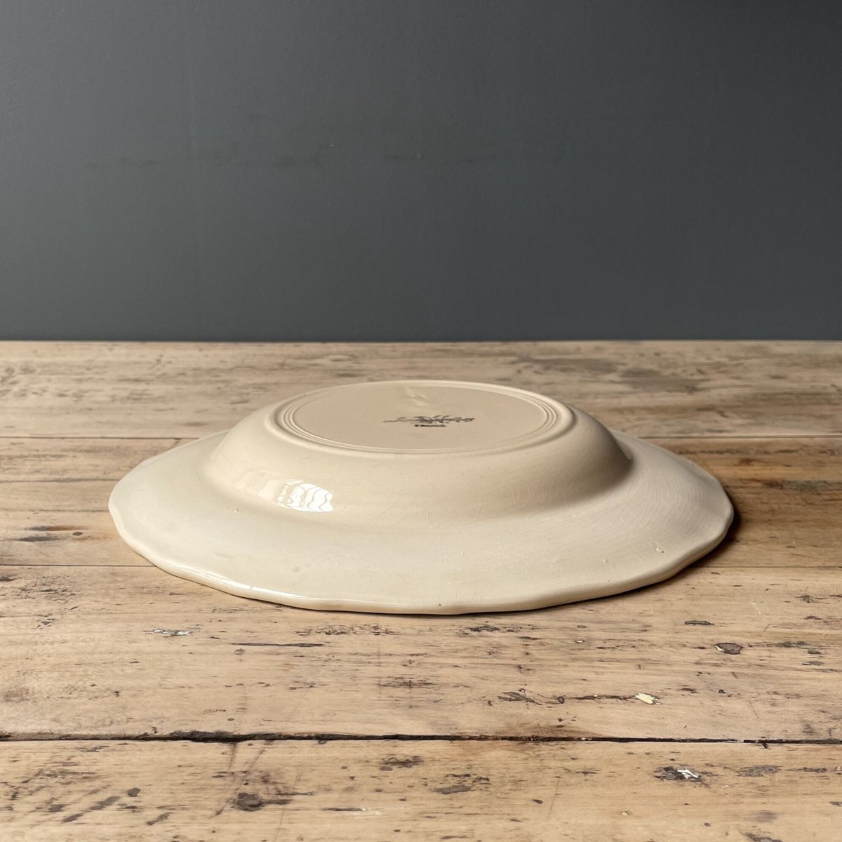 Sarreguemines 花リムプレート 24cm フランスアンティーク ② | OGISH