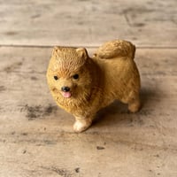 樹脂製　ポメラニアン置物　フィギュア　フランスビンテージ