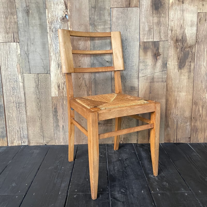 フランスアンティーク ラッシュシートチェア カフェチェア ダイニングチェア　籐 ラッシュシートチェア フランスアンティーク ⑰-1 | OGISHIMA