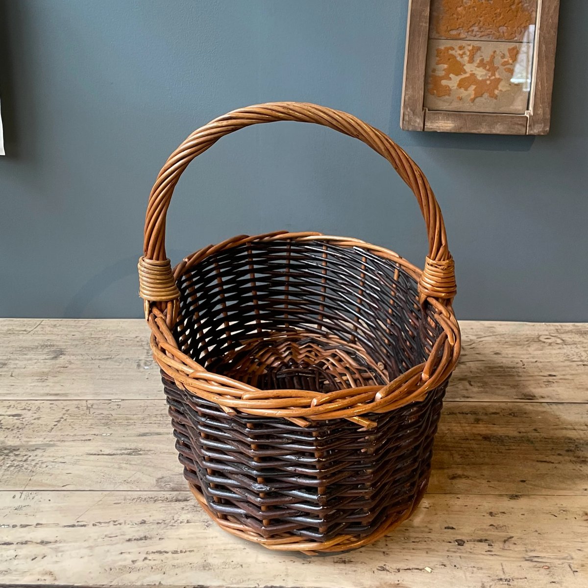 籐バスケット 籐かご イギリスビンテージ ① | OGISHIMA COFFEE Antiques