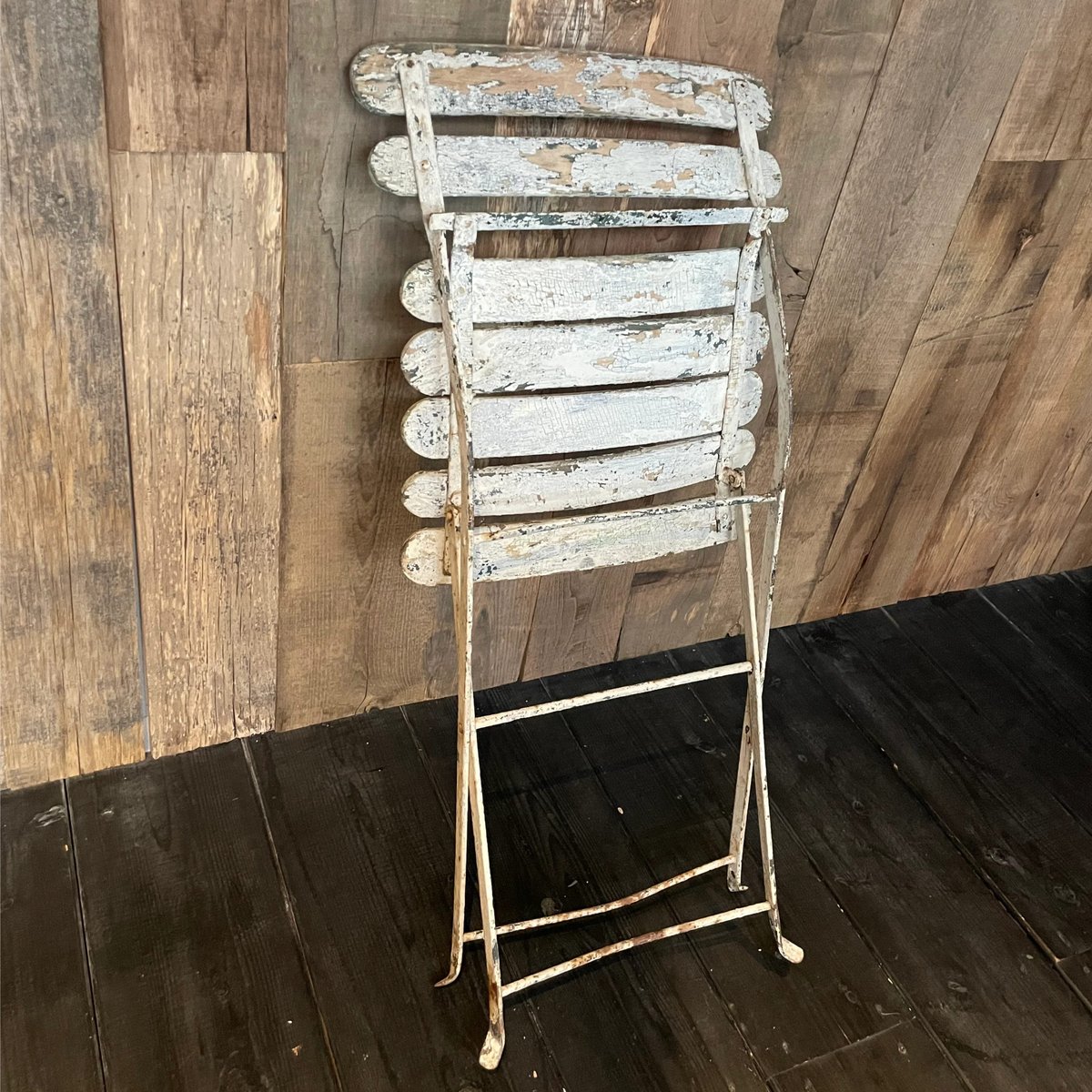 ホワイト 折り畳みチェア フランスアンティーク | OGISHIMA