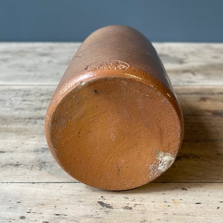 ブラウン陶器ボトル　イギリスアンティーク　③