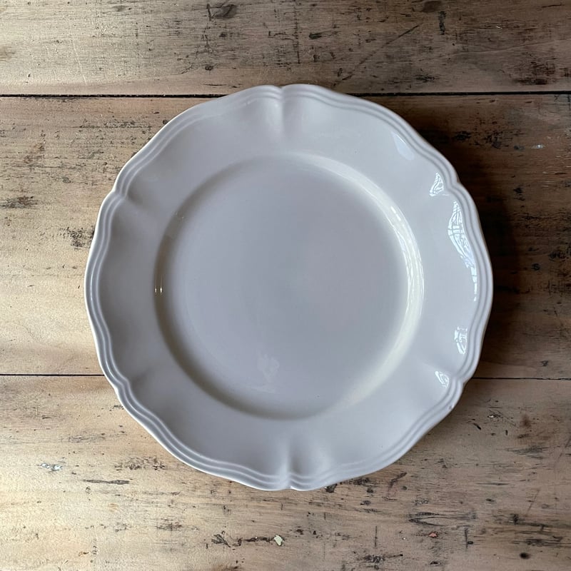 🔳大特価🔳 Sarreguemines 花リムプレート 23cm フランスアンティーク
