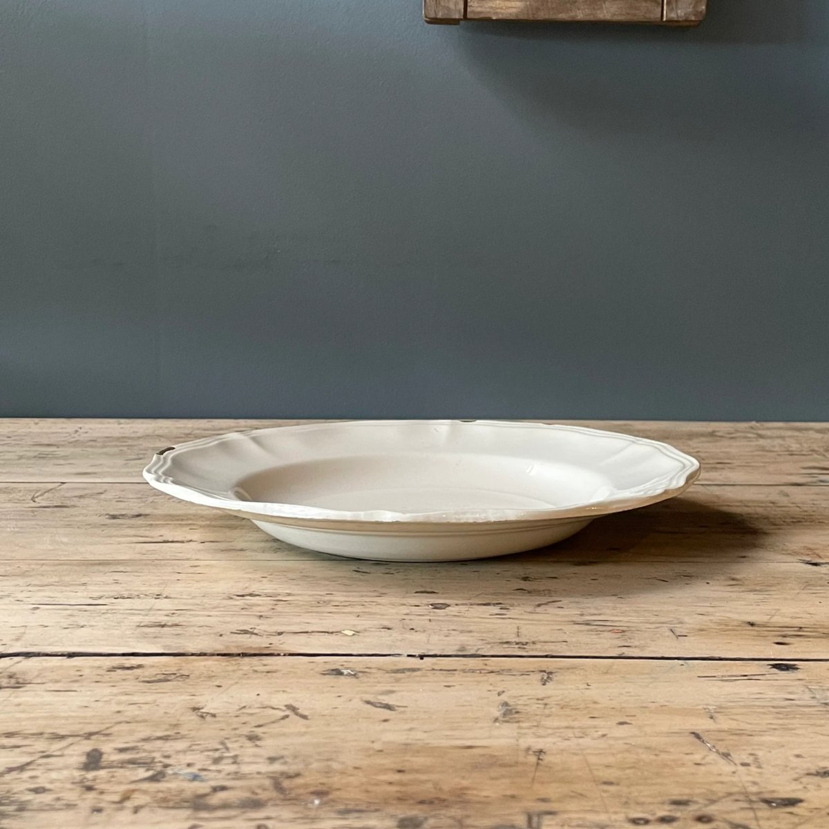 【金継ぎ】sarreguemines オクトゴナル　プレート　アイボリー 欠け 金継ぎ】sarreguemines オクトゴナル プレート アイボリー 欠け