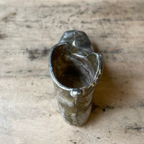 金属製　靴　置物　オブジェ　フランスアンティーク