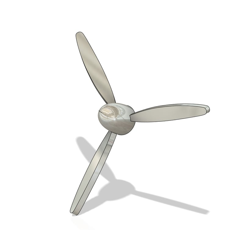 1/700 スピナー金属製三翅プロペラΦ2.9～3.0m GK70330 / GK70330T