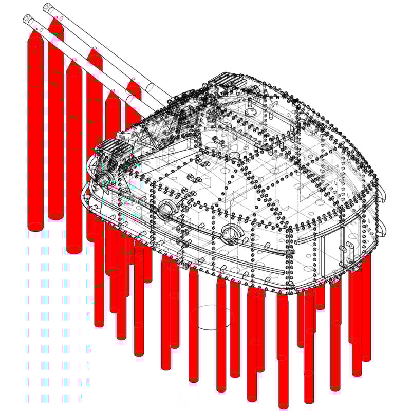 1/700 日本海軍 九八式十糎高角聯装砲 秋月型用 B型 GK70353B | 軍艦堂