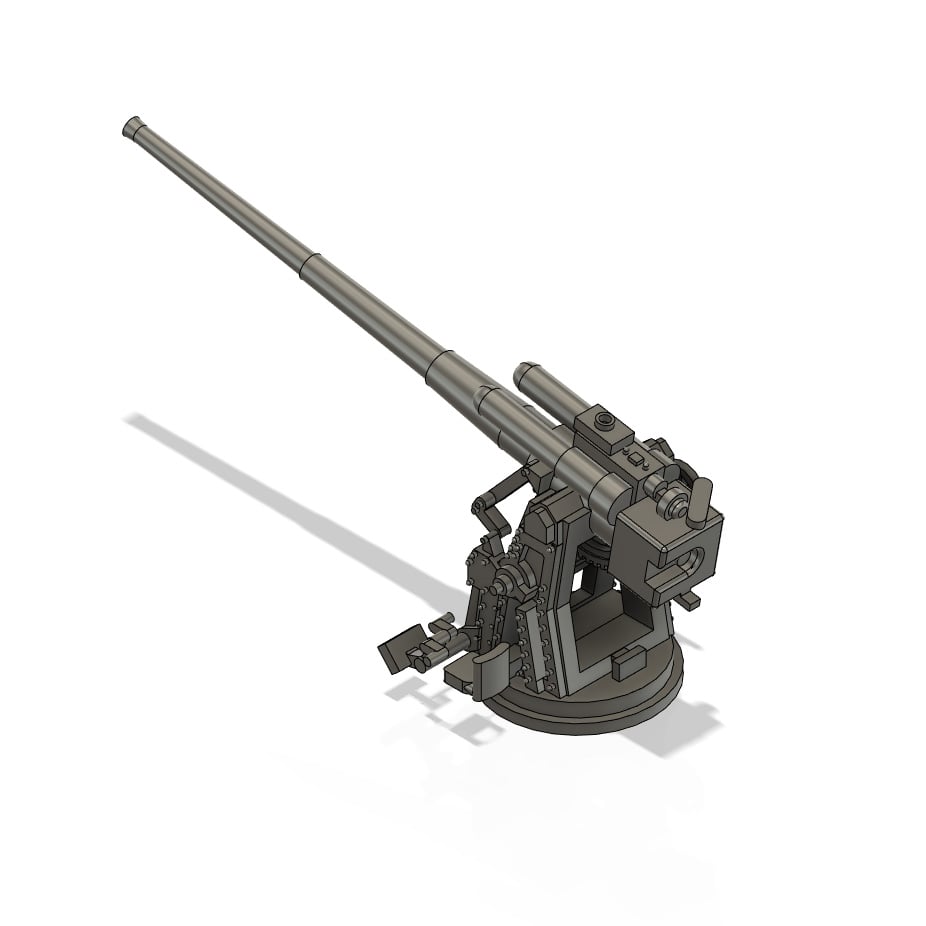1/700 日本海軍 四十五口径十年式十二糎高角砲 (防楯無し