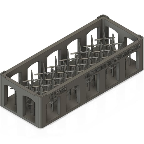 1/700 スピナー木製四翅プロペラΦ3.4～3.6m (シャフト無し) GK70327