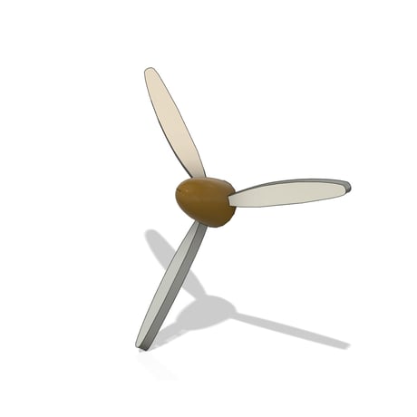 1/700 スピナー金属製三翅プロペラΦ3.1～3.2m (シャフト無し) GK70329